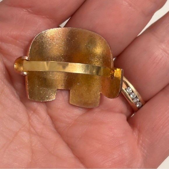 Vintage cloisonné scarf clip - Picture 3 of 4